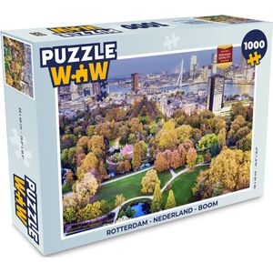 Puzzel Rotterdam - Nederland - Boom - Legpuzzel - Puzzel 1000 stukjes volwassenen