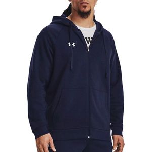 Under Armour UA Rival Fleece FZ Hoodie Heren Vest - Blauw - Maat XXL