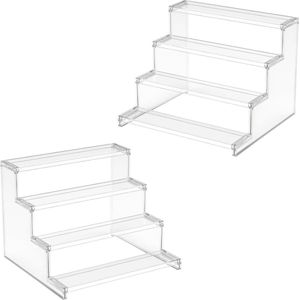 Transparante Cupcake Standaard Acryl Displaystandaard - Cakejes Desserts Figurines - Feestdagen Verjaardagen Wedding Party Decor - 2-Pack 305m