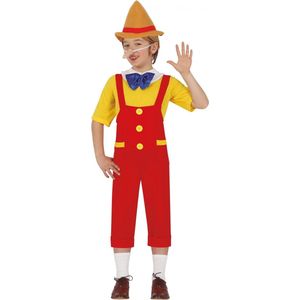 Fiestas Guirca Kostuum Pinokkio Jongens Polyester Rood Maat 122/134