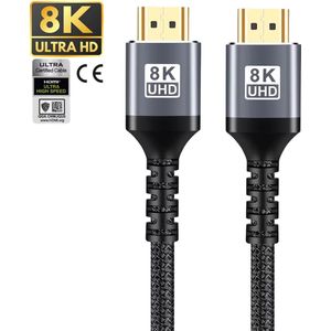 8K HDMI Cable 8K@60HZ 4K@120HZ HDMI to HDMI Cable Support 3D 48Gbps high speed transmission for HDTV Projector PC HDMI cable 4K