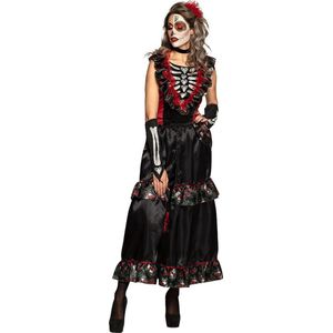 Boland - Kostuum La Muerte (36/38) - Volwassenen - Day of the dead - Halloween verkleedkleding - Day of the dead