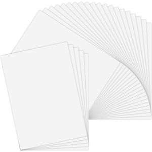 25 vellen bedrukbaar zelfklevend papier waterdicht mat wit voor laserprinter en inkjetprinter A4 (297 x 210 mm)