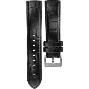 Daniel Minuti - Zwart Lederen horloge band - 20mm breed - Quick Release