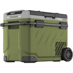 TotalCool TF Extreme 50 compressor koelbox duo zone Camo Green - 12 / 24 / 230V geschikt voor caravan, camper, tent, vouwwagen, vrachtwagen, boot, thuis