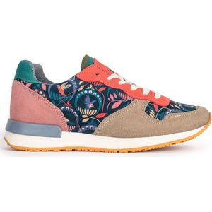 Inkkas, Passerine, Dames Sneaker, Suede, Natuurprint, EVA rubber zool, Maat 39