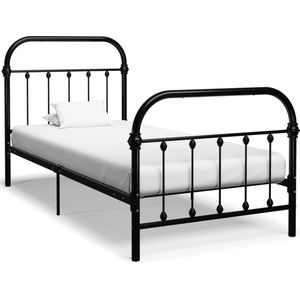 Medina Bedframe metaal zwart 100x200 cm