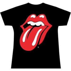 The Rolling Stones - Classic Tongue Dames T-shirt - S - Zwart