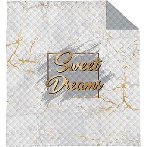 Bedsprei Sweet Dreams marmer look 220x240 cm