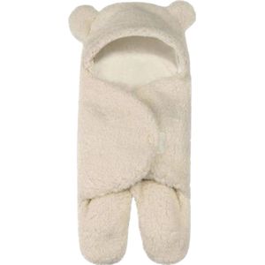 Teddy wikkeldoek newborn - crème - 0 t/m 3 mnd