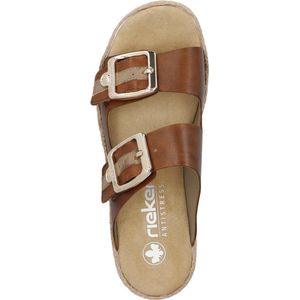 RIEKER V7955-24 Slipper bruin maat 37