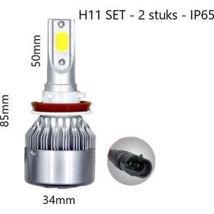 H11 autolamp set | 2x LED koplamp | COB xenon wit 6000K | 12V