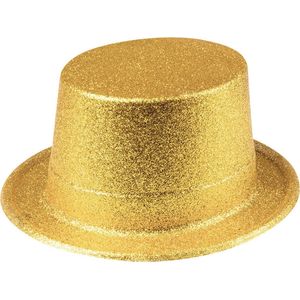 Boland - Hoed Glitter goud Goud - 57 - Volwassenen - Unisex - Glitter and Glamour