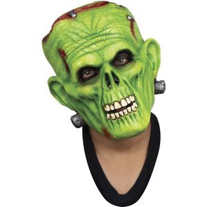 Partychimp Green Frankenstein Hoofd Halloween Masker voor bij Halloween Kostuum Volwassenen Halloween Carnaval Accessoires - Latex - Onesize
