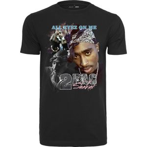 Heren - Mannen - Menswear - Dikke kwaliteit - Streetwear - Urban - Modern - HipHop - Oldschool - 2Pac - Tupac - Retro - GOAT - Legend - Portraits T-Shirt zwart