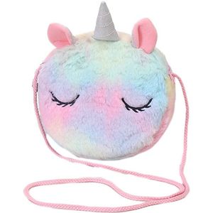 Kids- Feestdagen - Cadeau - Fluffy - Unicorn - Eenhoorn - Tasje - Multi - Rainbow