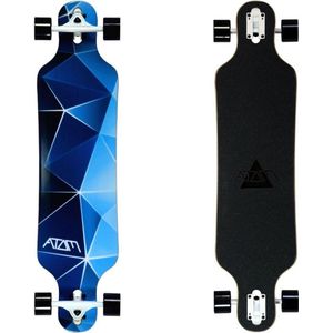 Atom 40 drop through longboard - Blue Geo