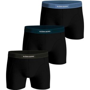 Björn Borg Cotton Stretch boxers - heren boxers normale lengte (3-pack) - multicolor - Maat: M