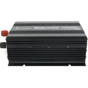 12V naar 230V Gemodificeerde Sinus Spanningsomvormer - 1000W - Zwart