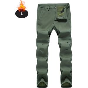 Nivard Skibroek - Skipak - Snowboard Broek - Winterbroek - Sneeuwbroek - Heren - Wintersport - Leger Groen - Maat L