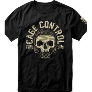 PRIDE or DieE Katoenen T-shirt CAGE CONTROL Zwart maat XXL