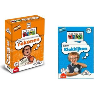 Kennis Kids - Klokkijken - Rekenen - Set van 2 - Leren - 5-8 jaar - Identity Games