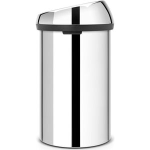 Brabantia Touch Bin Prullenbak - 60 liter - Brilliant Steel