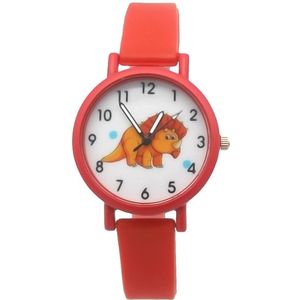 Horloge voor Kinderen - Dino - Kast 34 mm - Rood