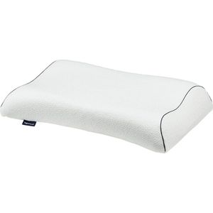 Orthopedisch neksteun-hoofdkussen antibacterieel HWS-gelkussen voor rug- en zijslapers incl. kussensloop - Anatomic Curve - 66 x 40 x 11 cm hoofdkussen nekklachten