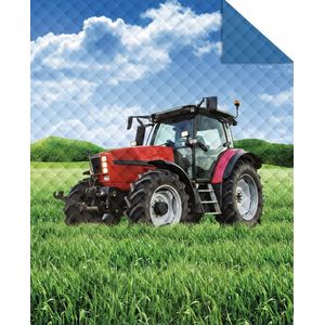 Tractor Bedsprei- Deken- 170x210- Polyester- lichtgewicht- Dekbed deken- Plaid- Boerderij