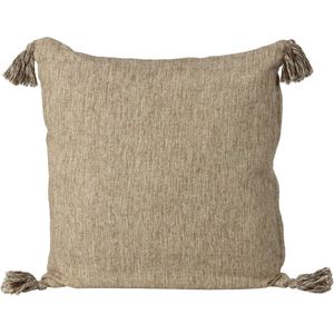 Decoratief kussen met franjes, katoen, 45 x 45 cm