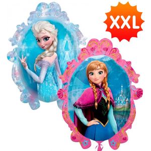 Disney Frozen Ballon XXL 70 cm - Verjaardag Versiering - Folieballon Ongevuld - Ballonnenboog Decoratie Feest - Party Slinger Jongen Meisje