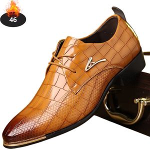 Livano Nette Schoenen Heren - Business Schoenen - Bruiloft - Kantoorschoenen - Leer - Met Veters - Lichtbruin - Maat 46