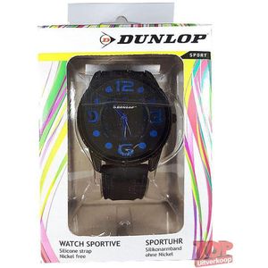 Dunlop Sport Quartz Horloge Tennis (Zwart/blauw)