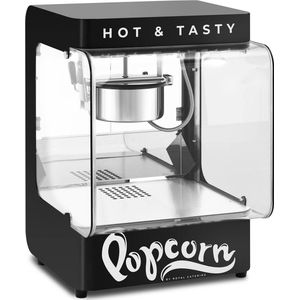 Royal Catering Professionele popcornmachine - retro design - 4 - 5 kg/u - 1.2 l - zwart - Royal Catering