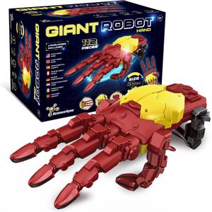 Science4you Giant Cyborg Hand - Experimenteerdoos - Technisch Robotica Bouwkit - Robot Hand - 112 Onderdelen voor Creatief Plezier