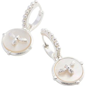 Fable England Honey Bee & Pearl - Oorbellen - Oorbel - Sieraad - Accessoire - Dames