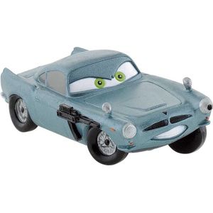 Disney Cars 2 - speelfiguur Finn MCmissle - +/- 7 cm - merk: Bullyland - plastic - Let op wielen draaien niet