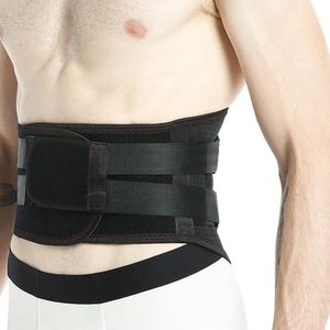 Ademende en Verstelbare Rugbrace voor Lage Rugpijn met Compressiebanden - Ondersteuning voor Rechtop Zitten - Zwart - L