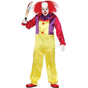 Fiestas Guirca Verkleedpak Horror-clown Polyester Geel Maat L