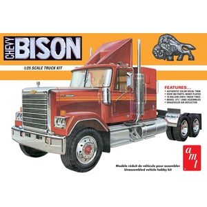 1:25 AMT 1390 Chevrolet Bison Truck Plastic Modelbouwpakket