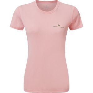 Ronhill Core SS Tee Dames - sportshirts - roze/groen - Vrouwen