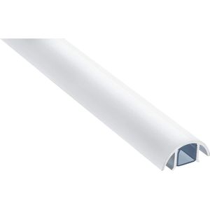 Design aluminium kabelgoot voor luidspreker - 30mm breed - 100cm wit mat RAL9003