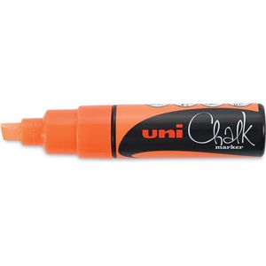 uni-ball Krijtmarker fluo oranje beitelvormige punt van 8 mm