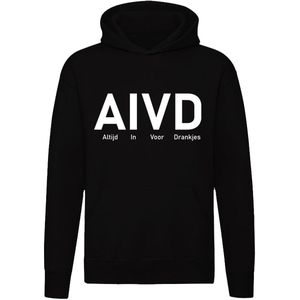 AIVD - Altijd In Voor Drankjes Hoodie - bier - drank - cafe - kroeg - grappig - trui
