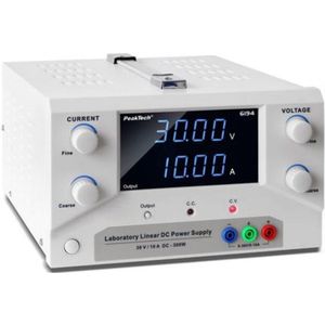 Peaktech 6194 - labovoeding - 0-30 V / 0-10 A DC