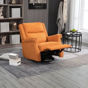 Sweiko 360° roterende lounge stoel, vrije tijd stoel, hotel, slaapkamer, kantoor, lounge vrije tijd fauteuil