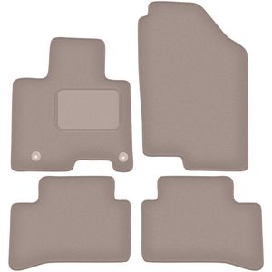 Beige velours vloermatten voor: Hyundai Tucson IV SUV (2021-)