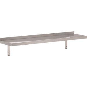 Professionele RVS Wandschap met console | 180 x 40cm | Combisteel | 7455.0695 | Horeca