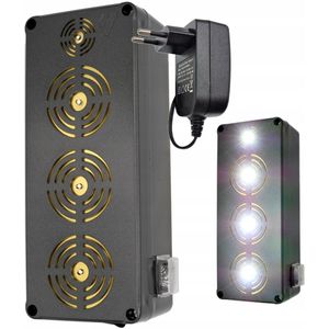 Viano King draadloze LED - Ultrasone verjager - 4000mAh Li-ion knaagdierverjager - tot 3000m2 - Voor binnen en buiten